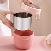 600ml soup cup durable convenient handle insulated soup container rustproof anti scald soup container