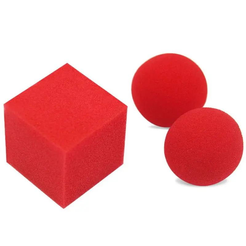 

Trick Toys Sponge Ball Mystery Game Relieve Stress Supplies Magic Toy with Fine Material Size Changing Magic Prop