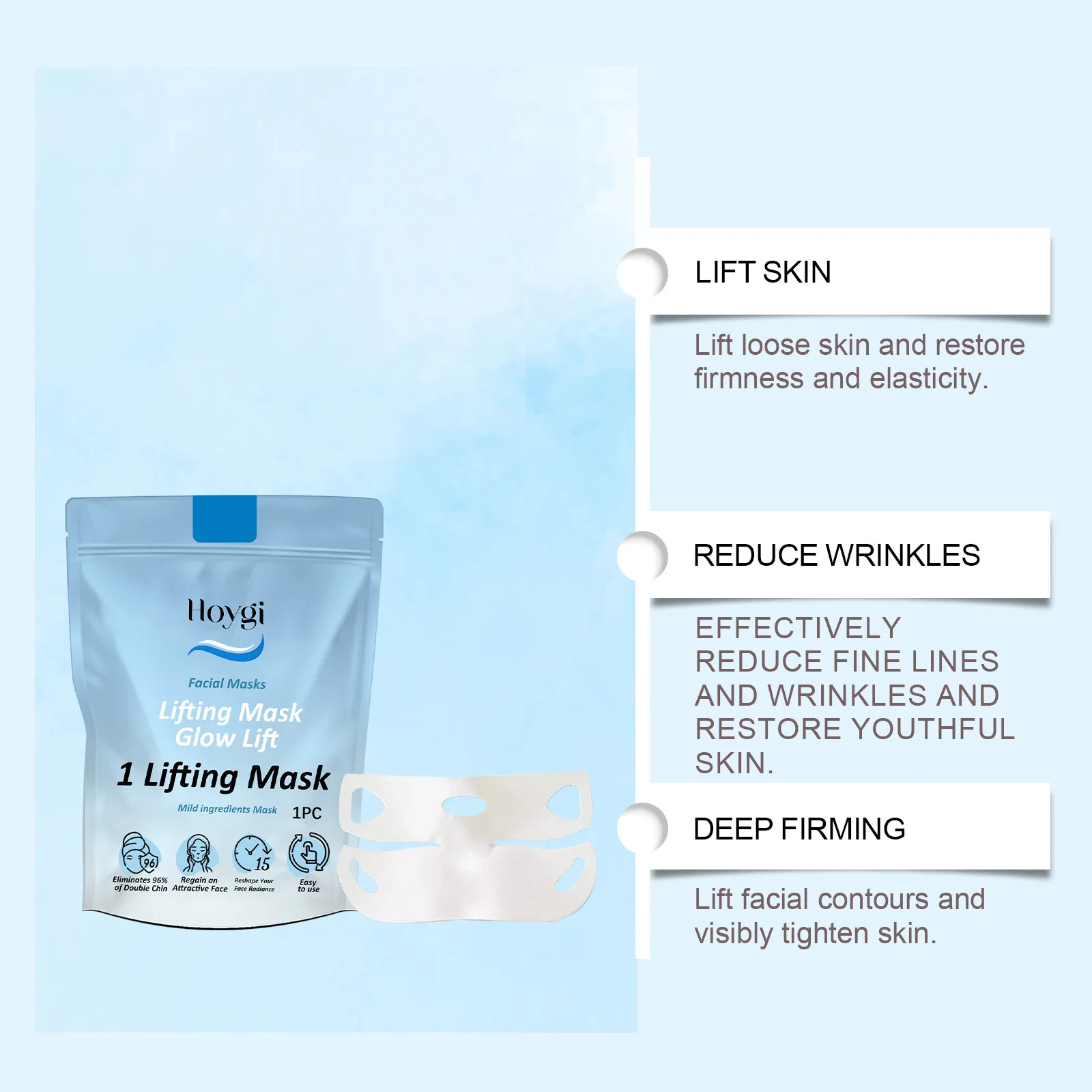 Маска для лифтинга лица V-образной формы подтяжка шеи уменьшение двойного