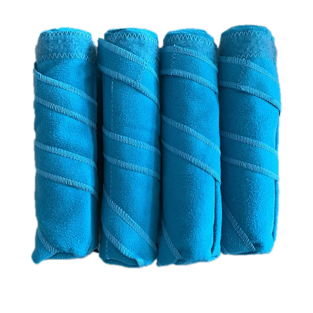 

8 Pieces Hair Rollers Heatless Long Thick Curlers Water-absorption Straightening Travel Straightener Styler Formers Sky Blue