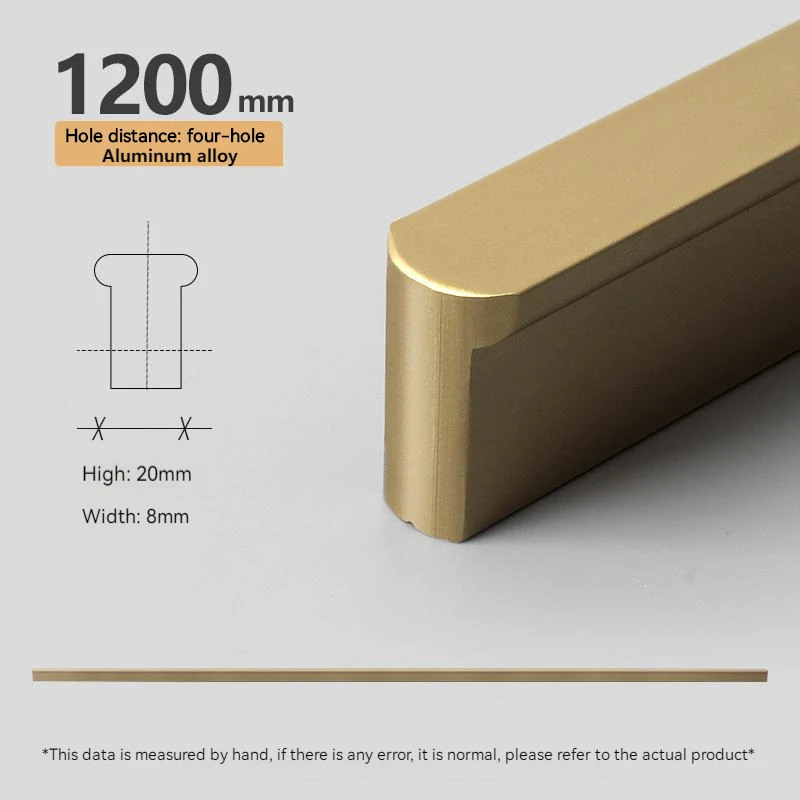 

Ручка для шкафа из алюминия, золотистого цвета