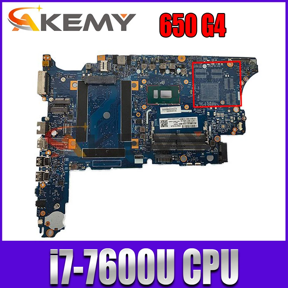 

6050A2930001-MB-A01 для HP ProBook 650 G4 HSN-I14C материнская плата для ноутбука с процессором i7-7600U 100% протестирован