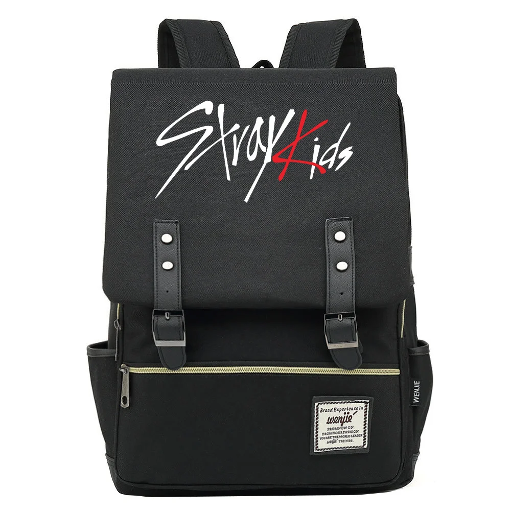 

StrayKids Large Capacity Fashion Simplicity Style Oxford Cloth Waterproof School Backpack Stray kids School Supplies
