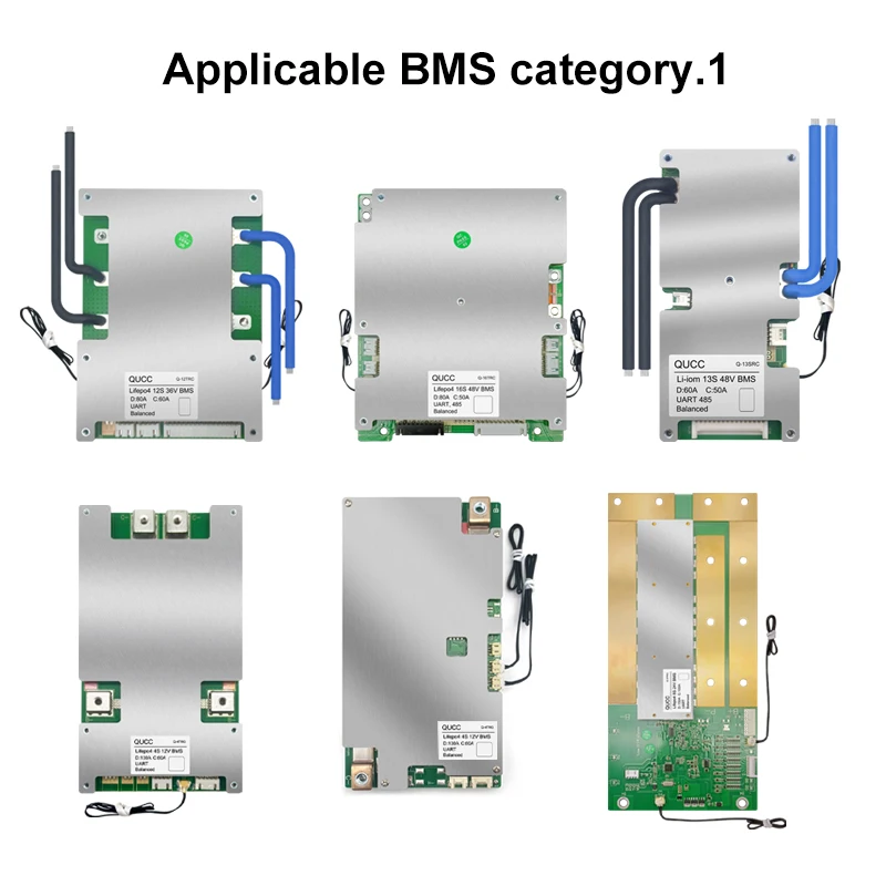 Аксессуары Qucc 3S-24S BMS модуль Bluetooth RS485 UART ЖК-дисплей с функцией связи для Li-Ion Lifepo4 Smart