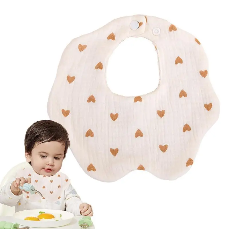 

Baby Cotton Bibs Babies Waterproof Bib Solid Color Adjustment Saliva Pocket Children's Burp Cloths Accessories Newborn