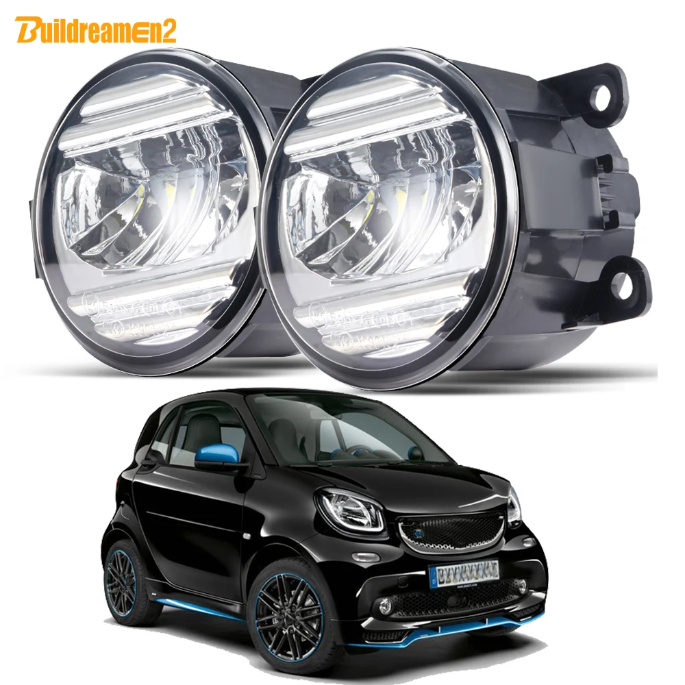 Дневные противотуманные ходовые огни, 2 шт., для Smart Fortwo (W453) 2014-2019, 30 Вт, H11, Автомобильные противотуманные дневные ходовые огни, высокая яркость