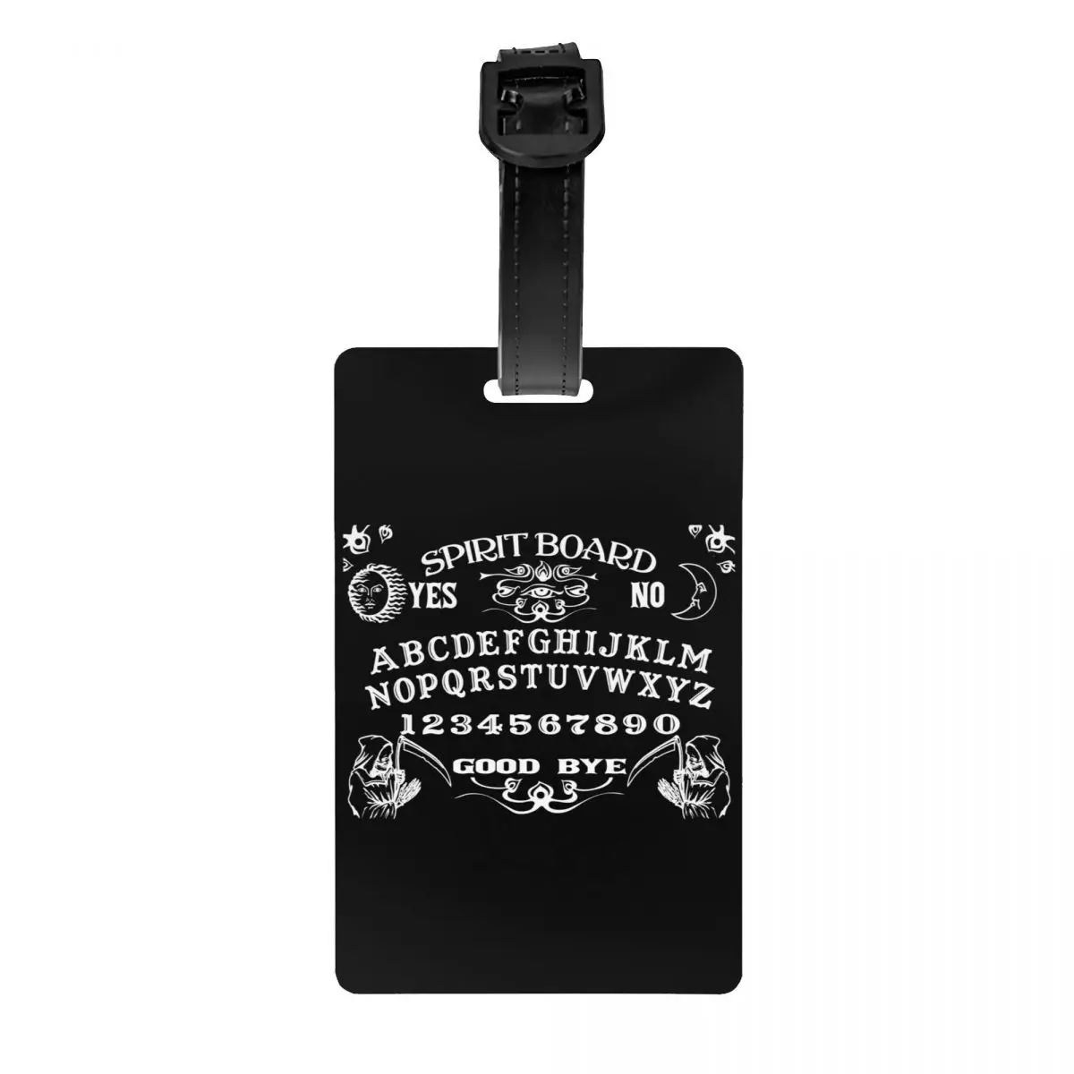 

Спиртовая доска, багажная бирка на заказ, оккультная Готическая ведьма Ouija, багажные бирки, личная Обложка, имя, удостоверение личности
