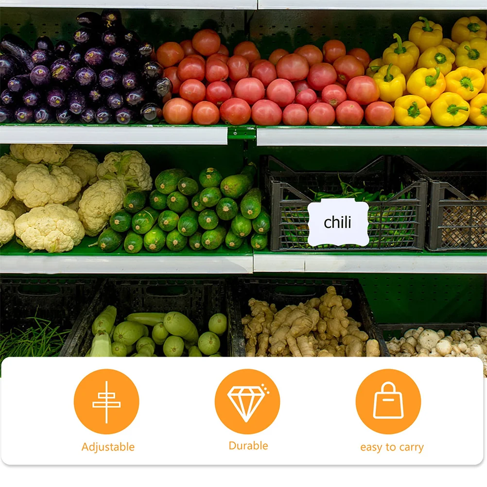 _ Цена На этикетки корзина вывеска полка ярлыки дисплей съемные белые зажимы