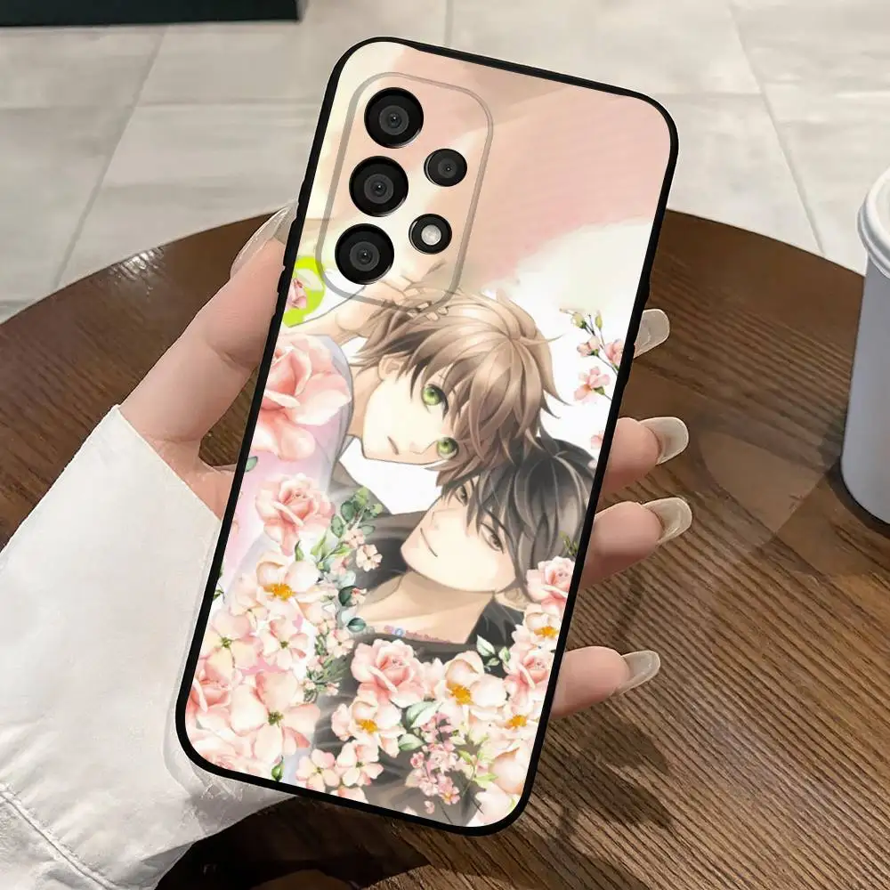 Фото Черный защитный чехол Sekai Ichi Hatsukoi для Samsung S26 25 24 23 22 21 20 10 10E Plus FE Ultra Note, мягкий чехол №5