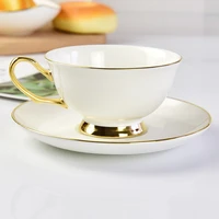 european bone china coffee set porcelain tea set advanced gold handle ceramic mug tray spoon milk teaset tea cup set