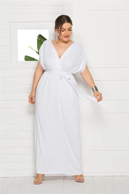 Plus Size Chic Ruched Short Sleeve A 