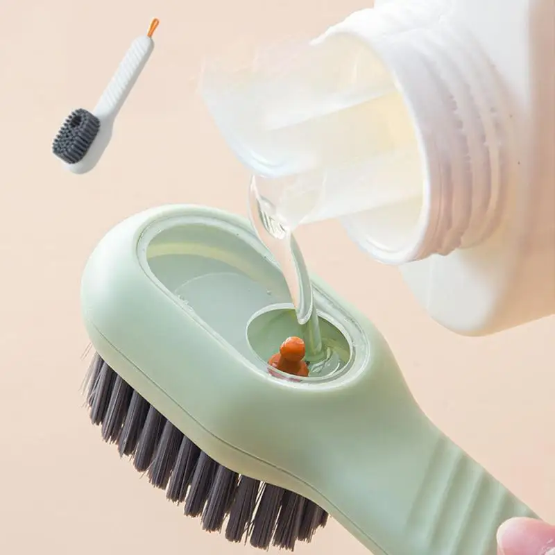 

Щетка для чистки обуви с мягкой щетиной и длинной ручкой