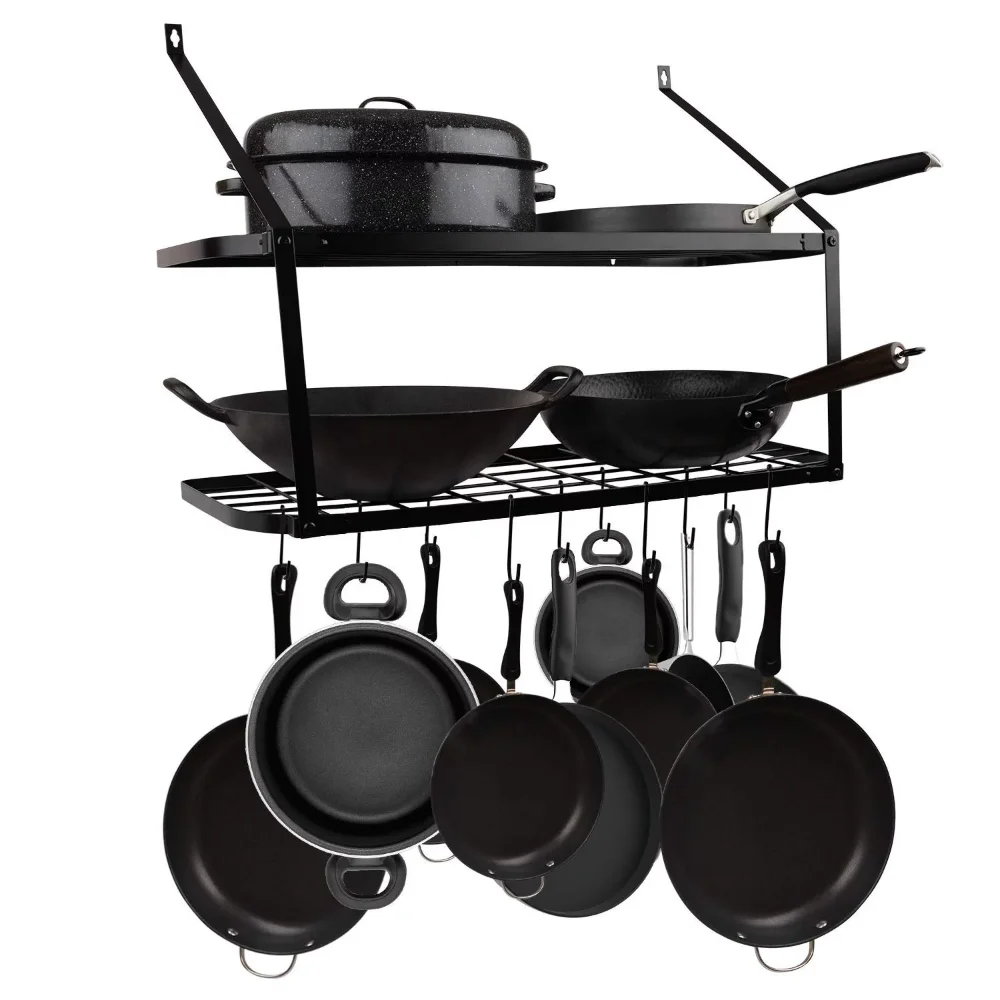 

Настенный стеллаж BOUSSAC с квадратной сеткой, железная стойка, 29,5x13,7x10 дюймов