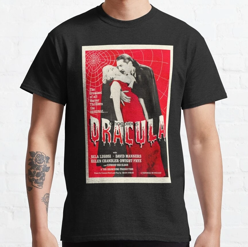

T-Shirt pour hommes et femmes, original, avec affiche de film, Dracula Bela Lugosi