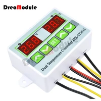ST3012 Intelligent Temperature Controller Switch Dual Temperature Control Electronic Temperature Controller 12V Relay Output