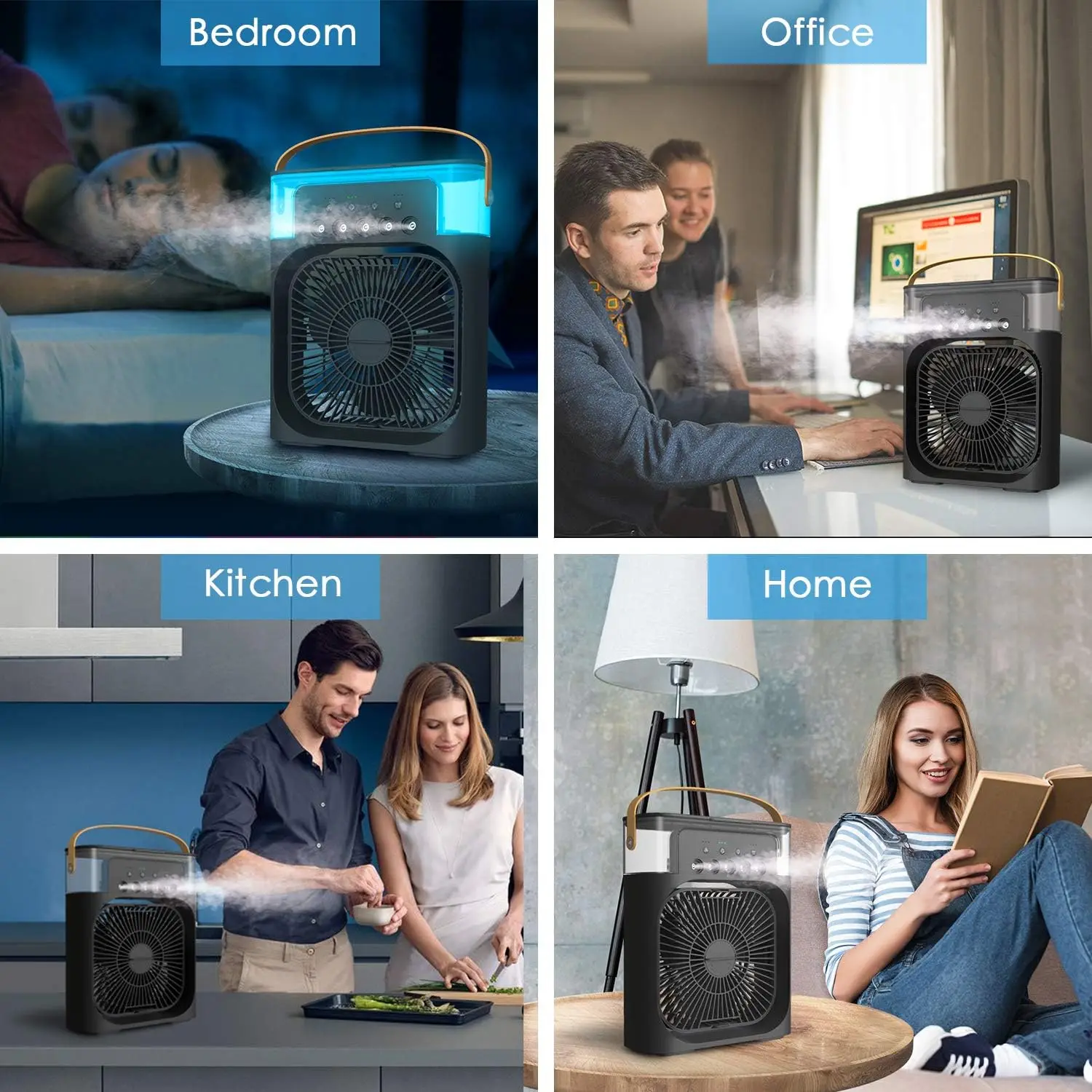 Портативный вентилятор кондиционера Миниатюрное испарительное охлаждающее