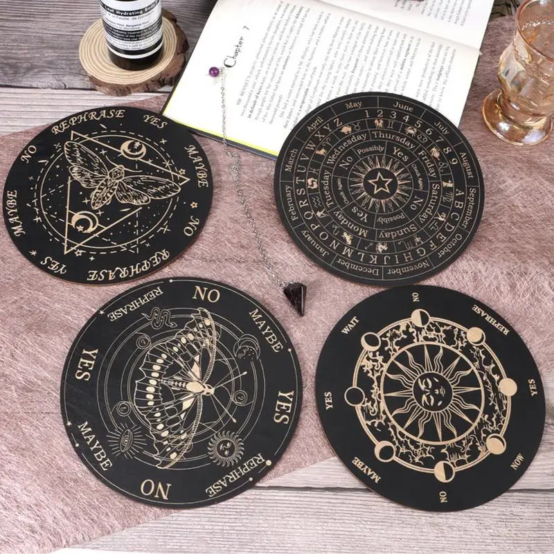 Деревянная спиртовая доска Ouija с буквами маятниковая для подвешивания удачи
