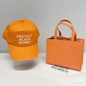 Women‘s TOTE Bag Set Bucket Hat 2023 Luxury Handbag for Women Purse And Hat Cap Set Ladies Leather Protect Black People Bag