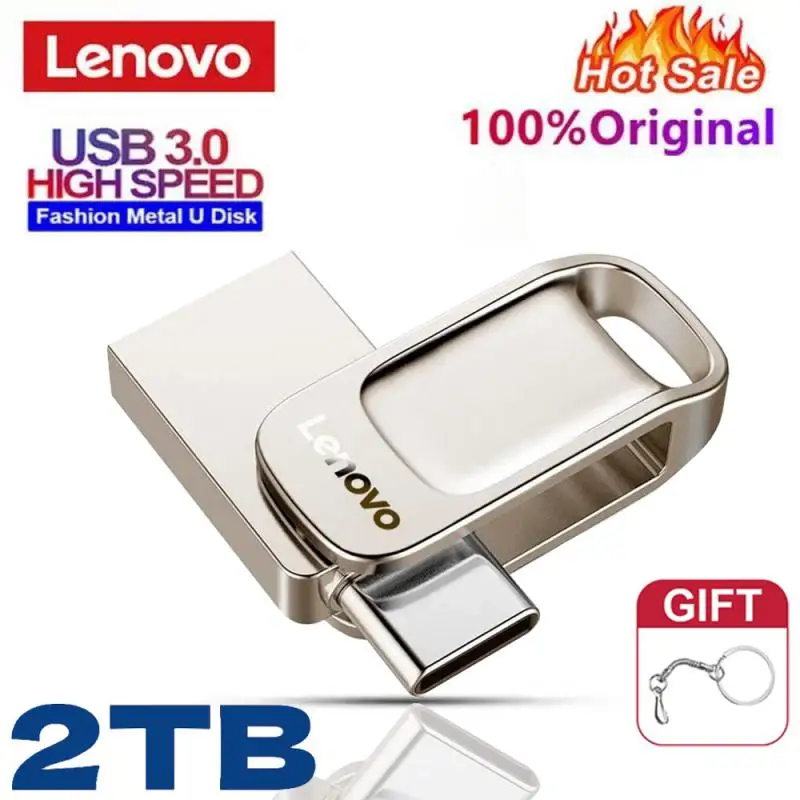 Флеш-накопитель Lenovo 2 ТБ Usb 3 0 Металлический Высокоскоростной 1