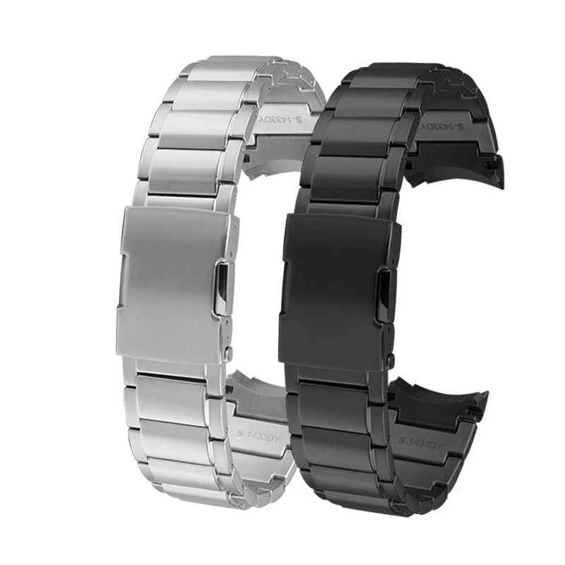 Ремешок из нержавеющей стали с твердым изогнутым концом 22 мм для Casio EDIFICE Series, мужской ремешок для часов EQB-500 EQB-501 EQB-800, металлическая цепочка для часов (art.: 3920cd495dad7) - 3920cd495dad7