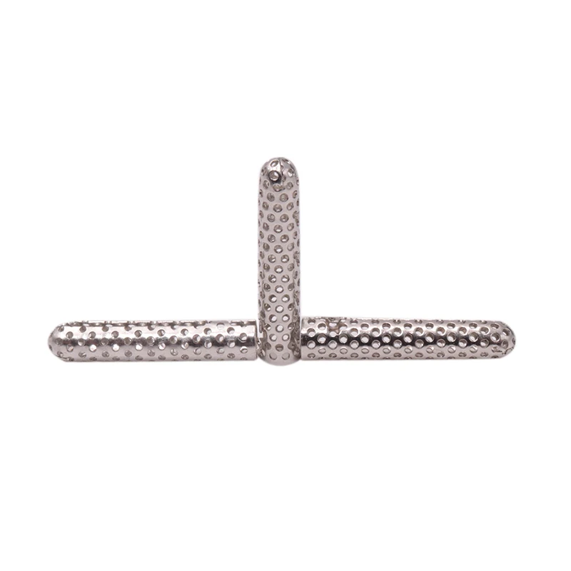 Weiou New Arrivals Laces End Press Install 4.5*22mm Silver Cave Metal Tips 100 pcs/lot Hole Hollow Strings Aglets Cheaper Item