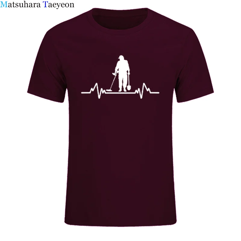 Мужская футболка с детектором сердечного ритма летняя в стиле хип-хоп Streetweart