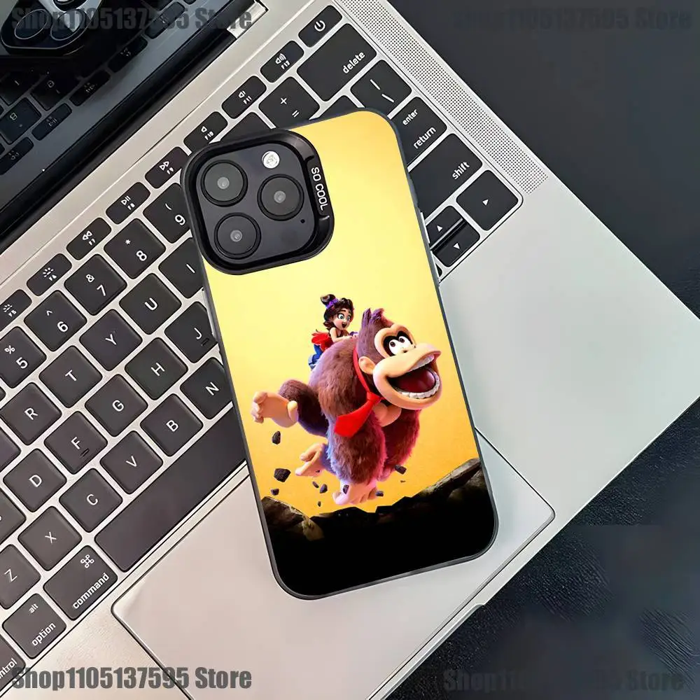 Чехол для телефона D-Donkey Kong Game для iPhone 17,16,15,14,13,12,11,Pro,XS,Max,Plus,Mini,SE4,E, черный матовый противоударный чехол (art.: 3920d247bbcf2) - 3920d247bbcf2
