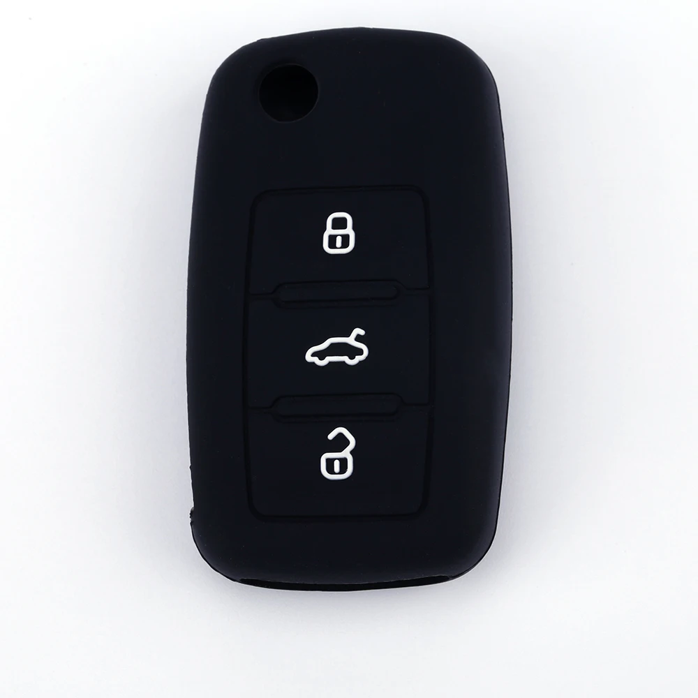 

3-кнопочный силиконовый чехол для ключа для GTI VW Golf Jetta POLO для Skoda Yeti Superb Октавия Рапид для SEAT Leon Ibiza