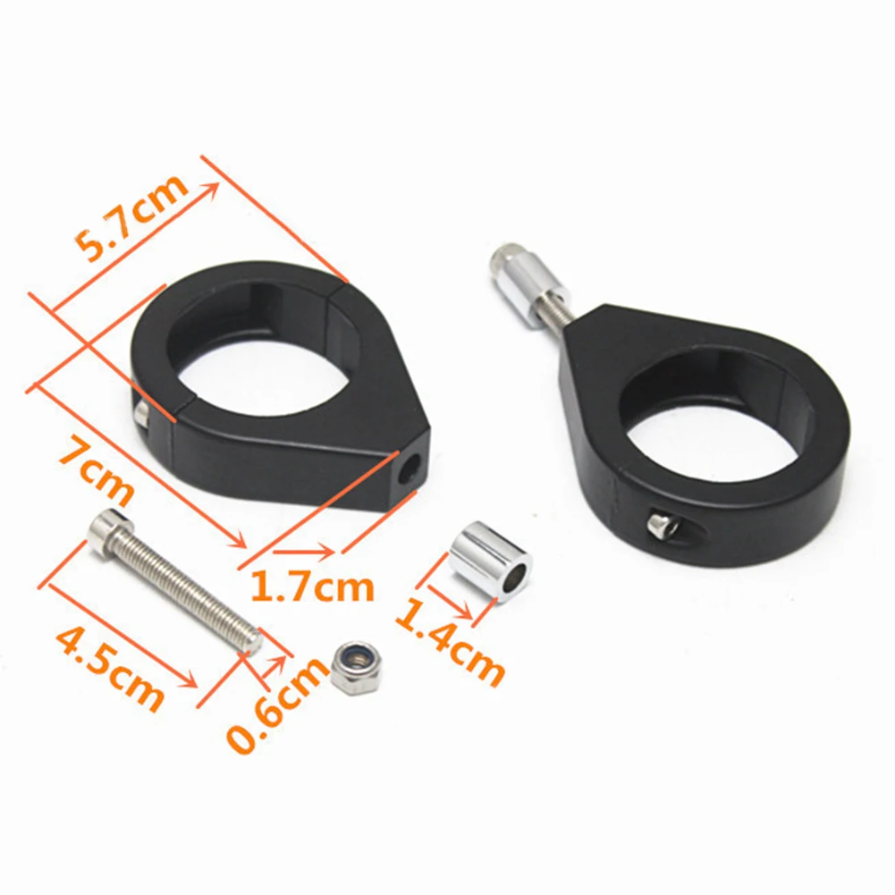 

Motorcycle Headlight Brackets Turn Signal Mount 2Pcs Accessories Billet Aluminum Relocation Clamps Holder Replacement New