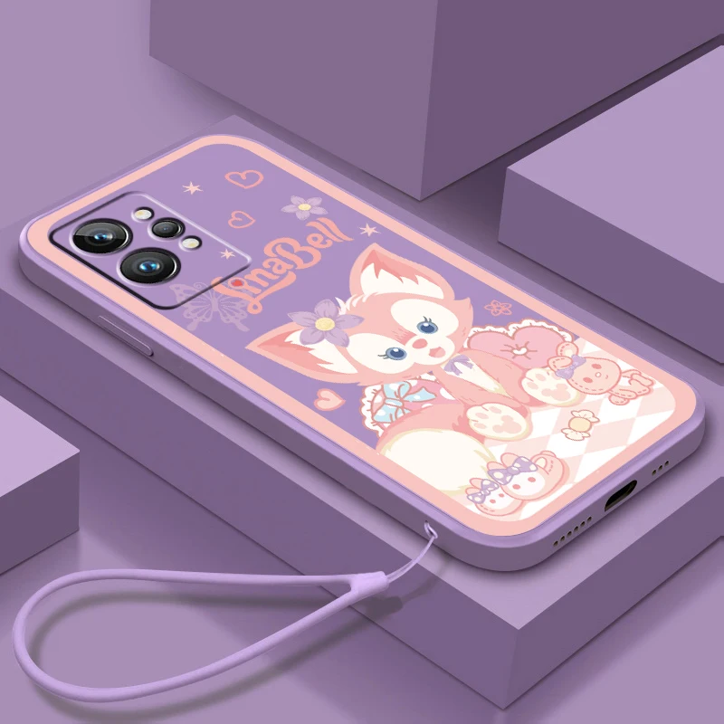 

Phone Case For OPPO Realme Q3S Q5i 50A 50i C21Y C11 GT Neo3 Neo2 9 9i 8 8i 7 Pro Plus Lena Belle Star Dew Disney Liquid Rope