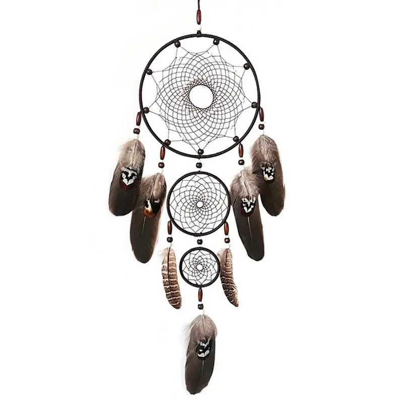 

New Dream Catcher Room Decor Feather Weaving Catching Up The Dream Angle Dreamcatcher Wind Chimes Indian Style Religious Mascot