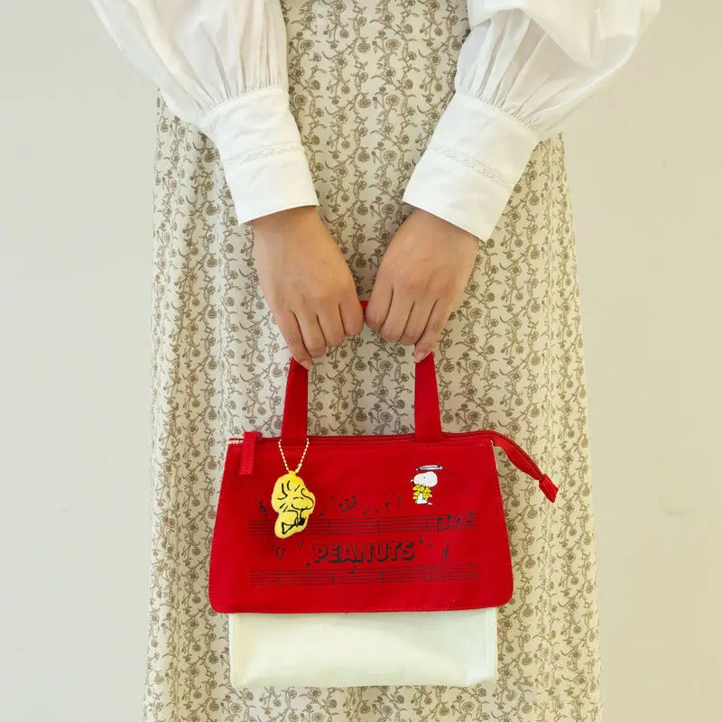 

Snoopy Ladies Cute Cartoon Print Handbag Simple Large Capacity Multifunctional Storage Bag Cosmetic Bag