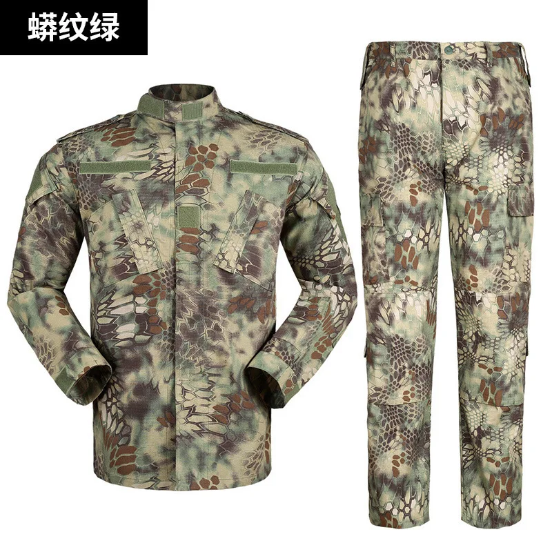 

ACU Camouflage Training CP Mens Real CS Tactical Special Forces Uniform Jungle Desert Snake Pattern Camo Military Uniform