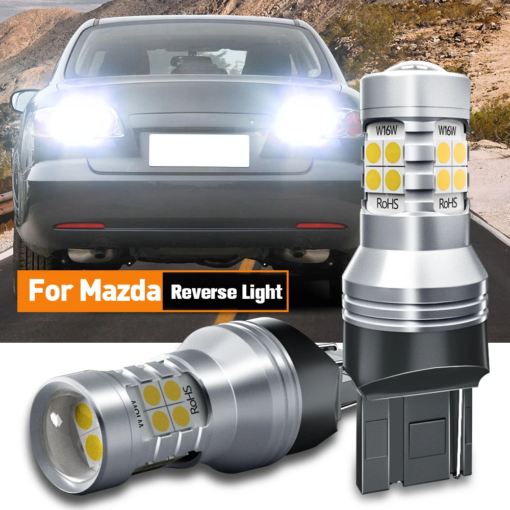

2pcs LED Reverse Light Backup Lamp W21W 7440 T20 Canbus For Mazda 3 BK BL BM BN 5 6 GH GJ CX-7 CX7 CX-9 CX9 MX-5 MX5 RX-8 RX8