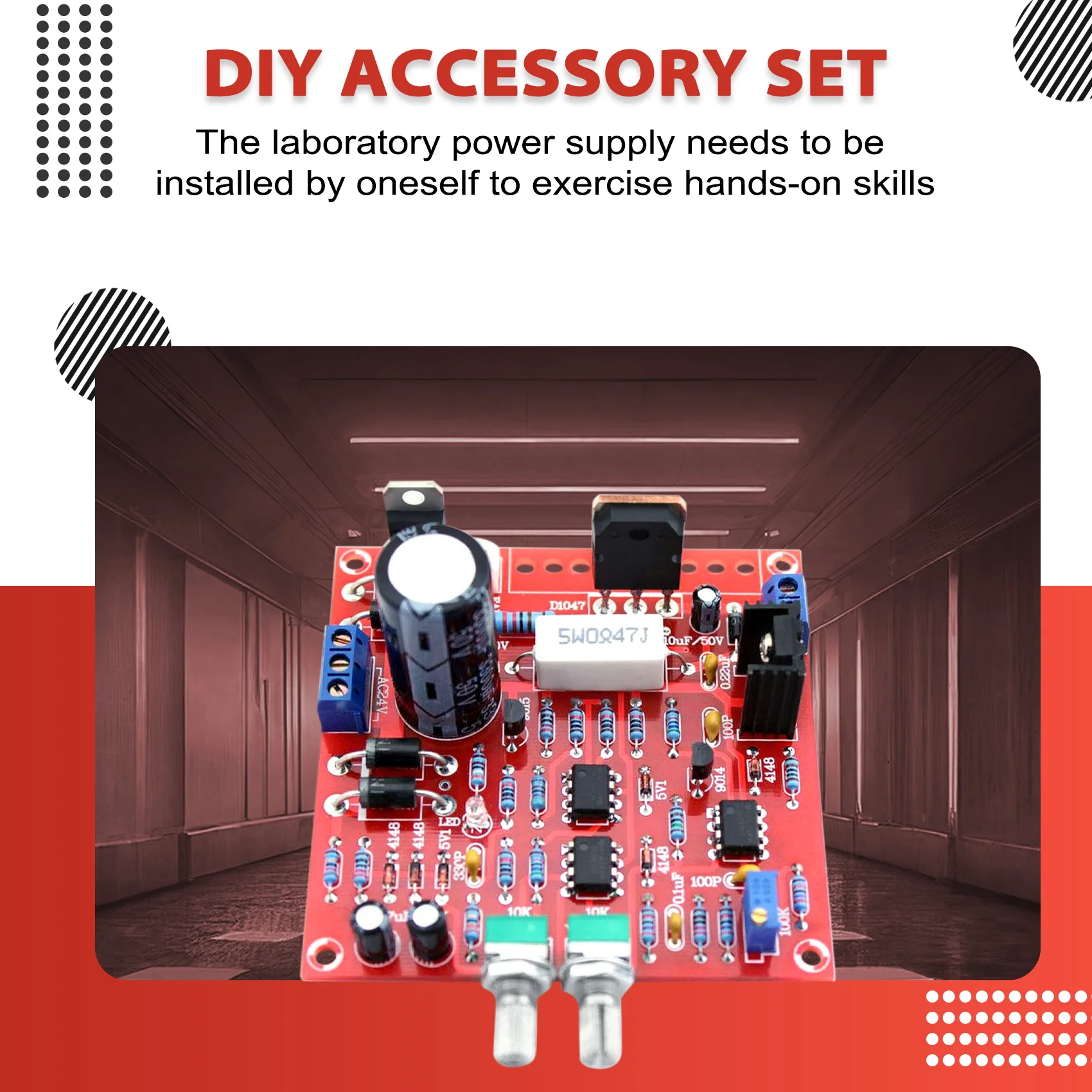 Регулируемый источник питания постоянного тока 0-30 В 2 мА-3 А комплект сделай сам