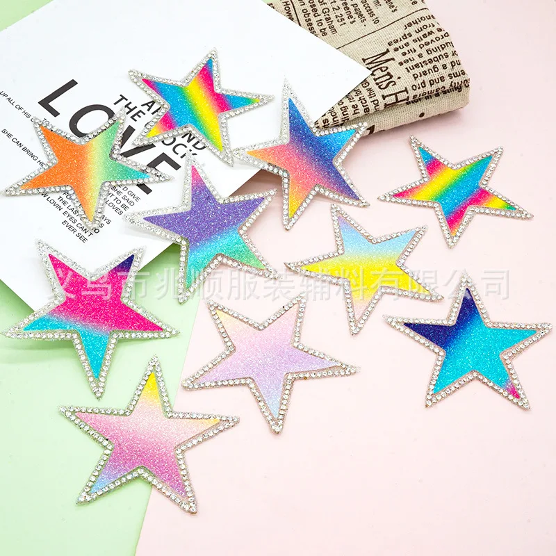 

5 шт./компл. Детские нашивки Star для одежды