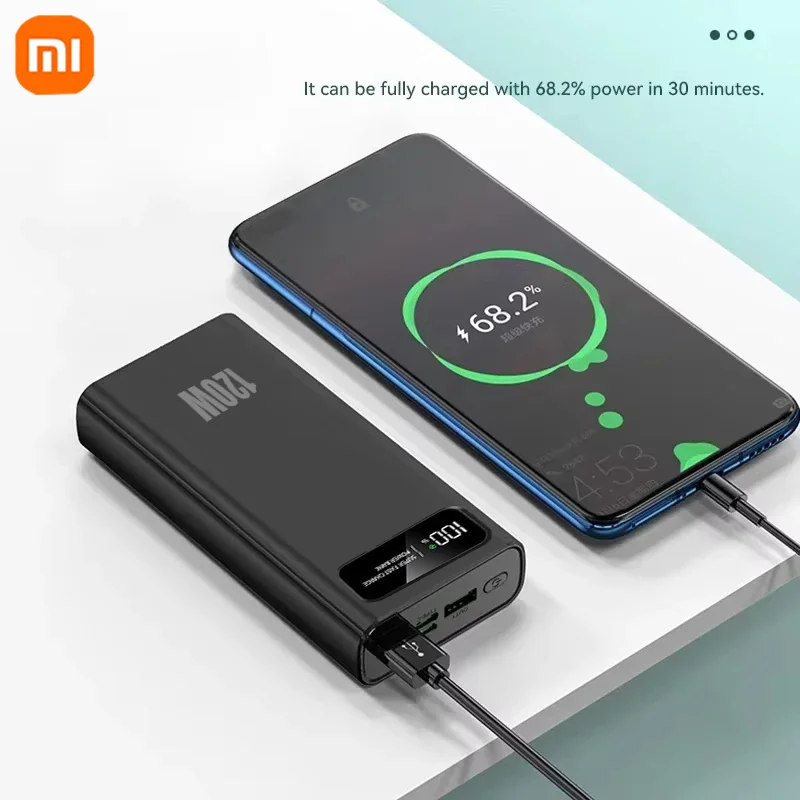 Xiaomi 200000 мАч светодиодный цифровой дисплей Power Bank высокой емкости 120 Вт сверхбыстрая зарядка портативный внешний аккумулятор для IPhone новый (art.: 3920cfd85702f) - 3920cfd85702f