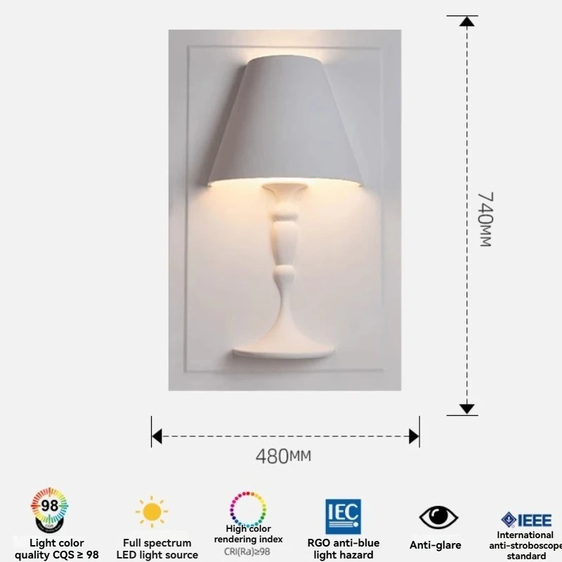 

Artpad Ретро настенный светильник из гипса