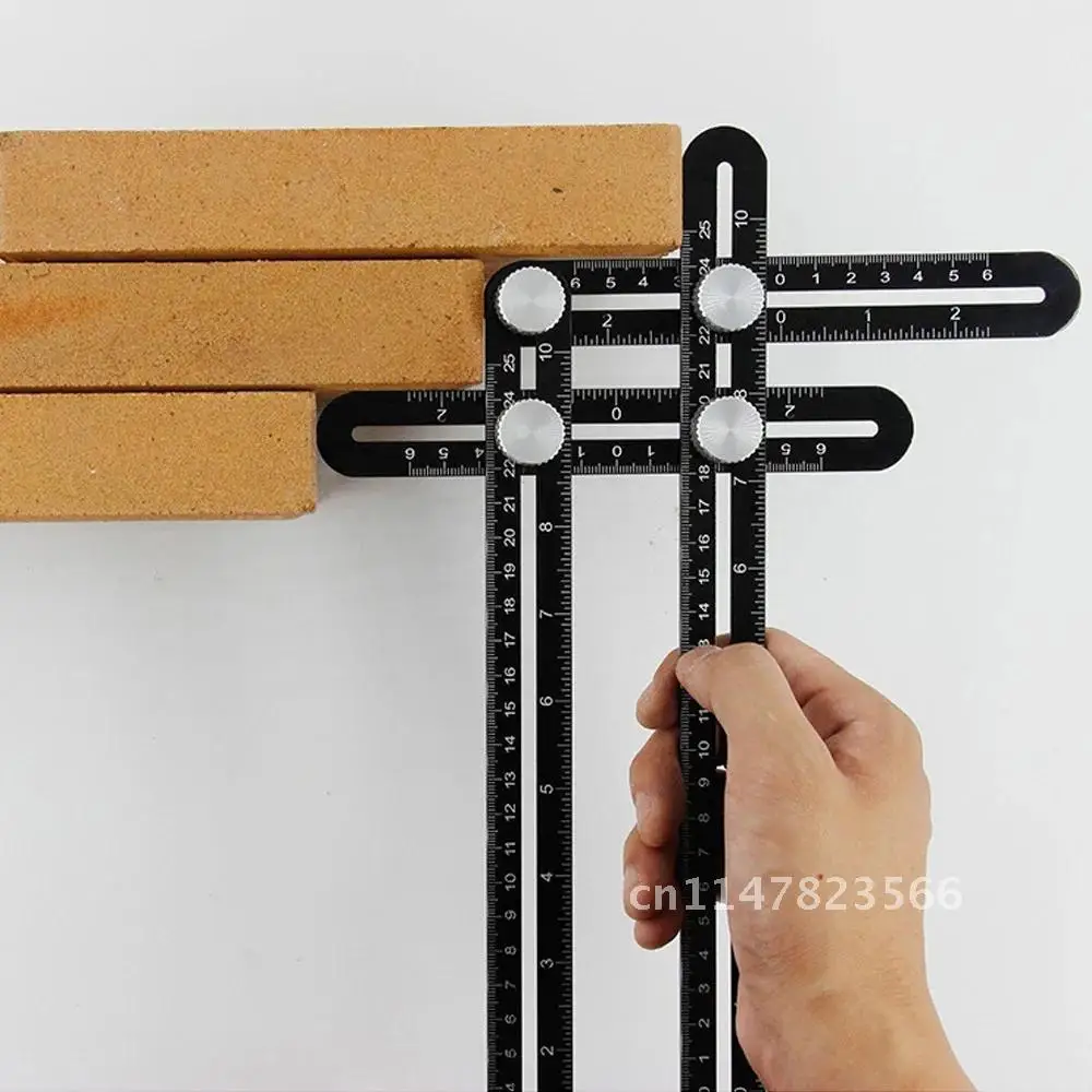 Линейка угловая из алюминиевого сплава измерительная линейка шаблон инструмент