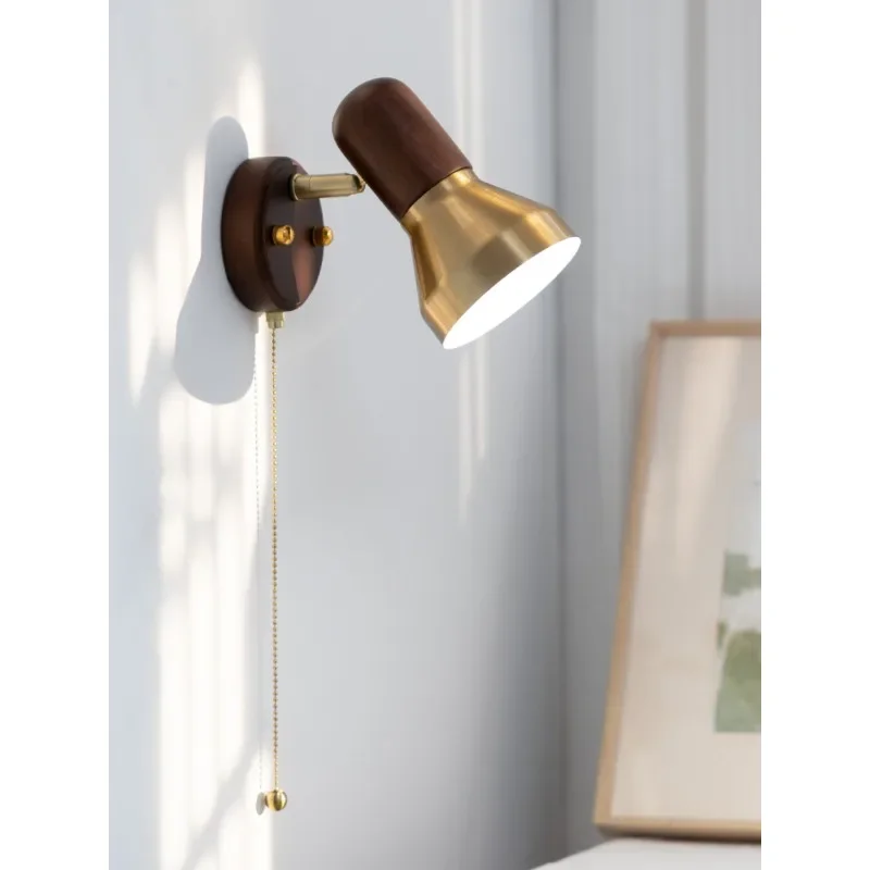 Ваби-саби деревянный настенный светильник для кухни спальни гостиной