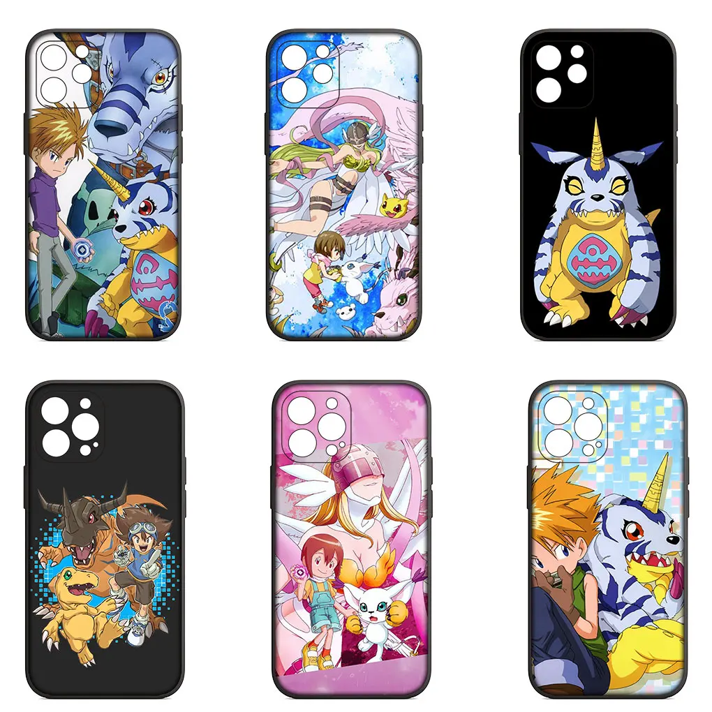 Digimon Adventure Digital Monster Cover Case for Apple iPhone 16 15 14 13 12 11 Pro Max 6 6S Plus + SE 15+ 16+ Casing