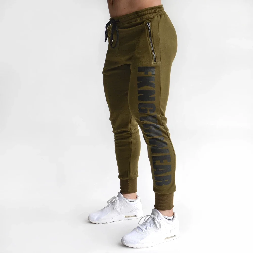 

2022 Fashion Men Gyms Pants Joggers Fitness Casual Long Pants Men Workout Skinny Sweatpants Jogger Tracksuit Cotton Trousers