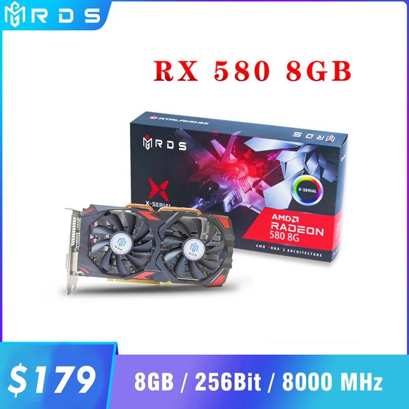 Видеокарта RX 580 8 ГБ 2048SP графический процессор |