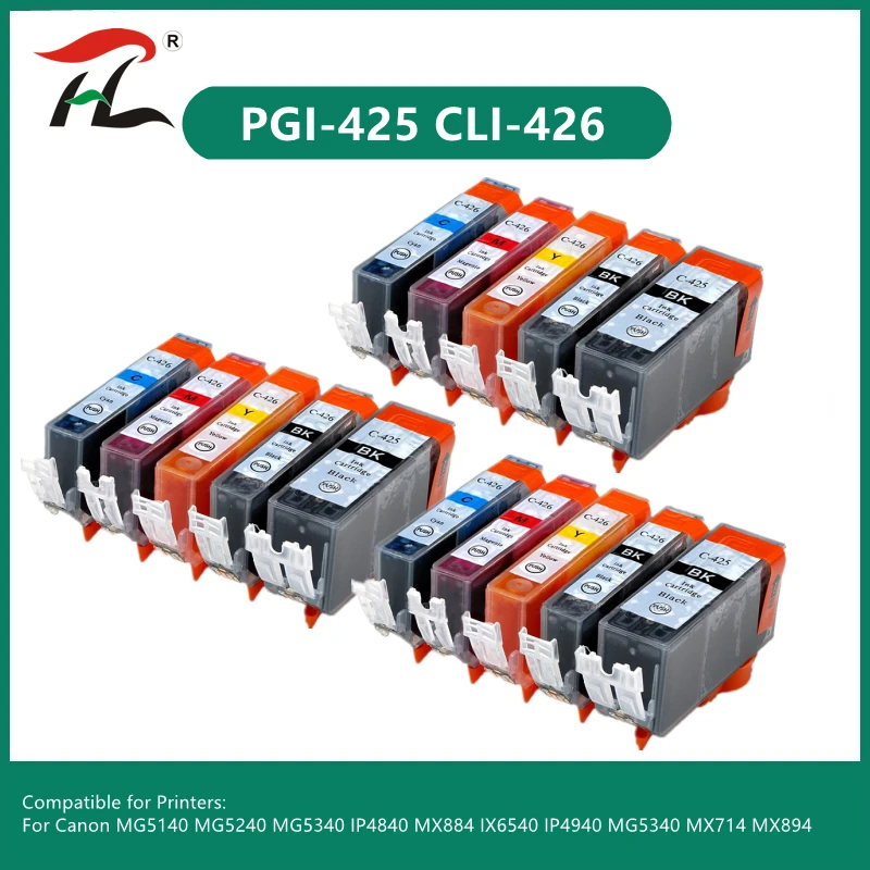 

HTL For Canon PGI425 PGI-425 CLI-426 Compatible Ink cartridge For Canon PIXMA IP4840/IP4940/IX6540/MG5140/5240 Printer
