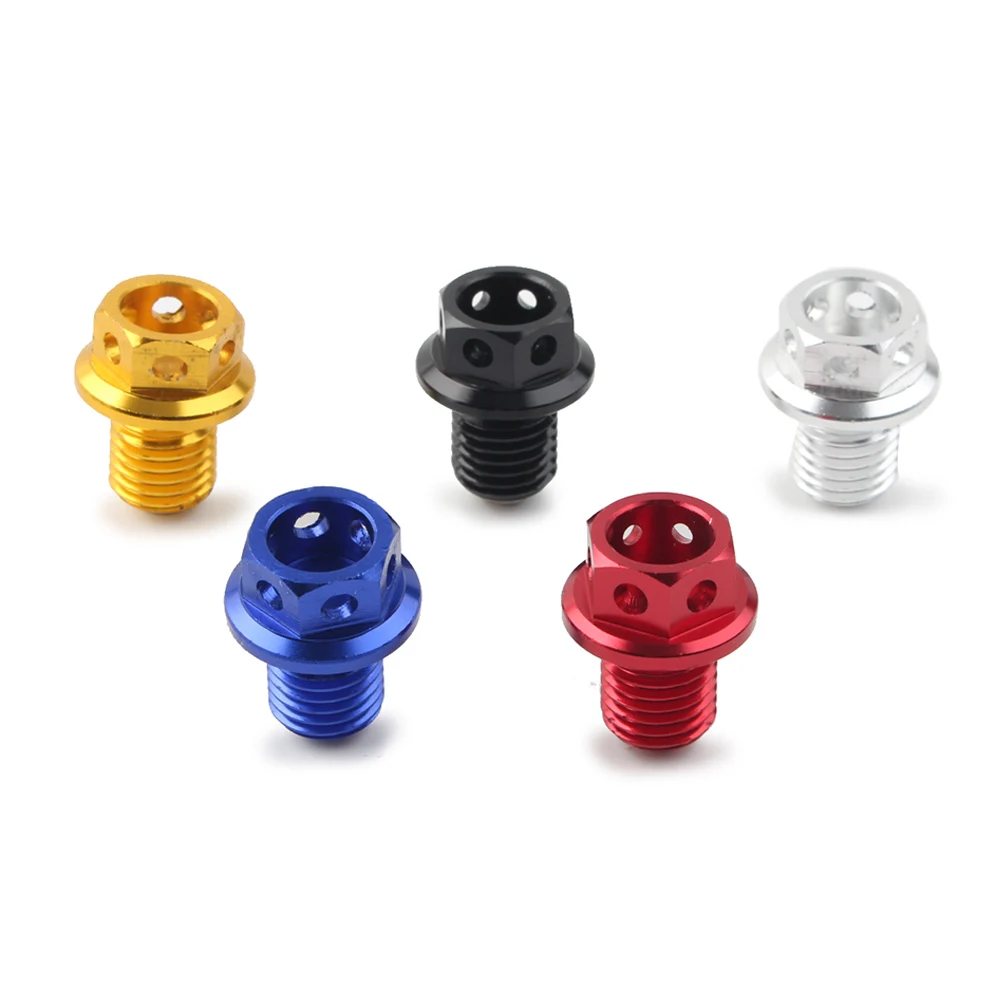 Алюминиевый болт сливной пробки масла M12 x P1.5 для Honda CRF XR Z 50 CR 80 125 250 100 Dirt Bike