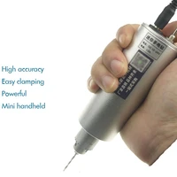 0 3 4mm mini micro electric drill aluminum hand portable handheld drill engraver pen grinder with power supply rotary tools