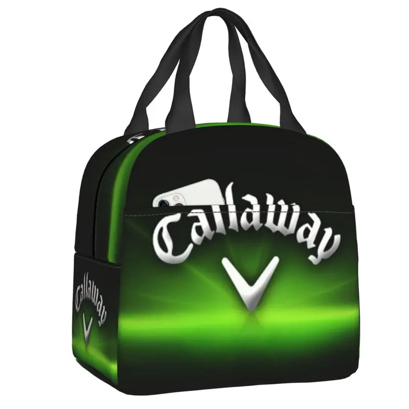 

Логотип гольф Изолированные сумки для ланча для женщин, спортивный портативный охладитель, термальный Ланч-бокс для еды, школьный