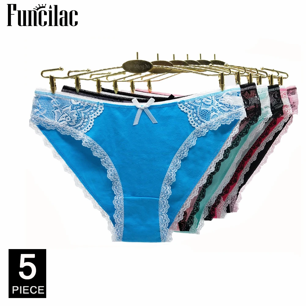 

Женские сексуальные кружевные трусики, трусы для девочек, нижнее белье, дамское бикини, хлопковое нижнее белье с промежностью, 5 шт./комплект