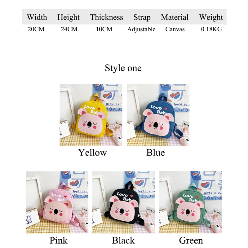 Fashion Backpack for Kids School Bag Cartoon Schoolbags Kindergarten Primary School Student Boys Girls Children Travel Book Bags