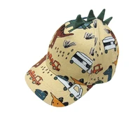 printed pointed dinosaur childrens spring summer hat fashion baseball cap baby boys cute accessories sun visor peaked cap
